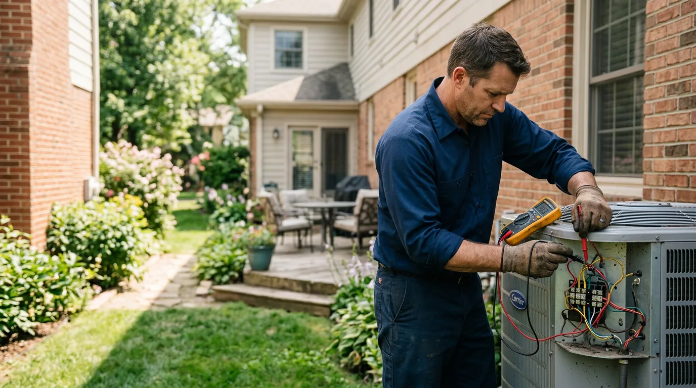 HVAC technician working near Traverse City, MI